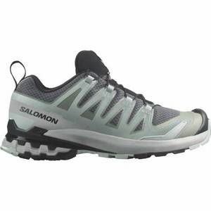 NEW SALOMON women's xa pro 3d v9 trail running shoes in quiet shade/ lily pad/ b